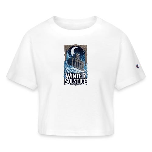 Winter Solstice Temple T-Shirt - Champion Women’s Cropped T-Shirt