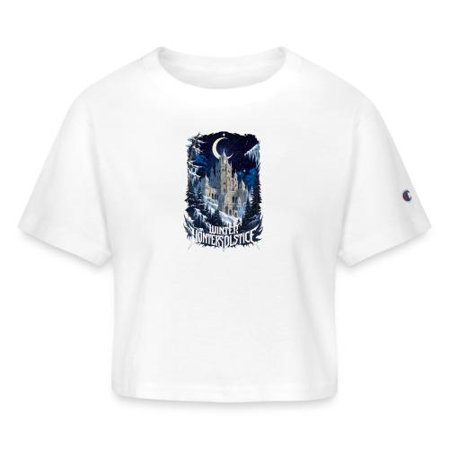 Celestial Winter Temple T-Shirt - Champion Women’s Cropped T-Shirt
