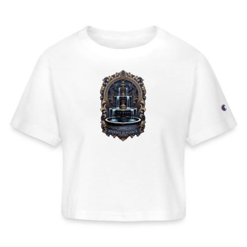 Gilded Baroque Fountain T-Shirt - Champion Women’s Cropped T-Shirt