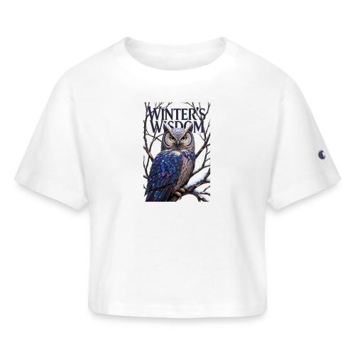 Crystalized Forest Owl T-Shirt - Champion Women’s Cropped T-Shirt
