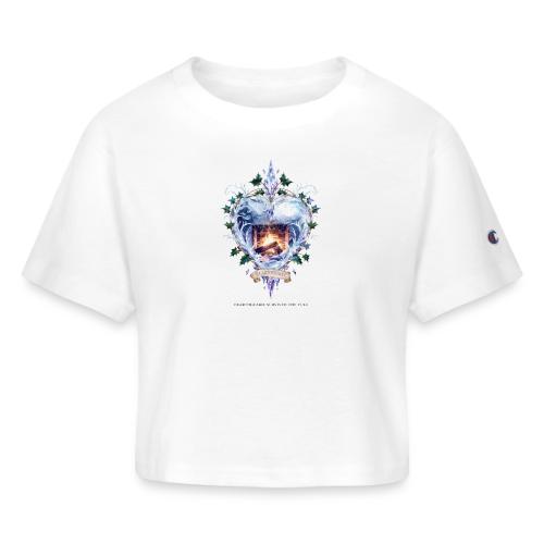 Imbolc Candle Veil T-Shirt | Veiled Rebirth - Champion Women’s Cropped T-Shirt