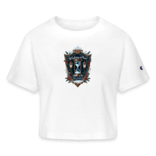 Wintering in Peace (No Visitors) T-Shirt - Champion Women’s Cropped T-Shirt