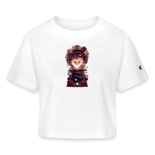 You Unlock the Story of Us Library Gifts T-Shirts - Champion Women’s Cropped T-Shirt