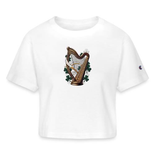 Emerald Harp Shenanigans T-Shirt - Champion Women’s Cropped T-Shirt