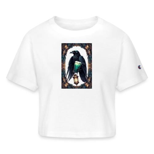 Pint of No Regrets Just Shenanigans Raven T-Shirt - Champion Women’s Cropped T-Shirt