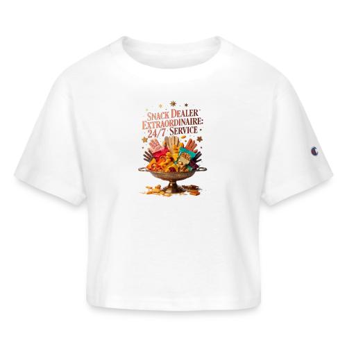 Snack Dealer Extraordinaire Tee, Mum Gift - Champion Women’s Cropped T-Shirt