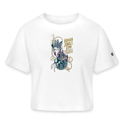 Human Jungle Gym Fox Tee - Champion Women’s Cropped T-Shirt