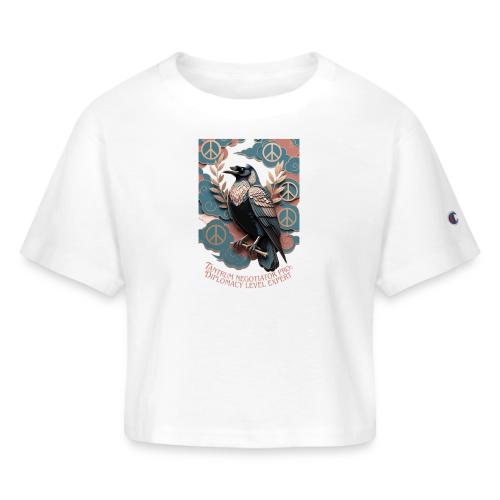 Raven Tantrum Mediator T Shirt - Champion Women’s Cropped T-Shirt