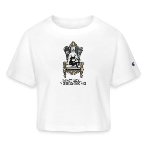 Remote Throne Procrastinator T Shirt, Dad Gift - Champion Women’s Cropped T-Shirt