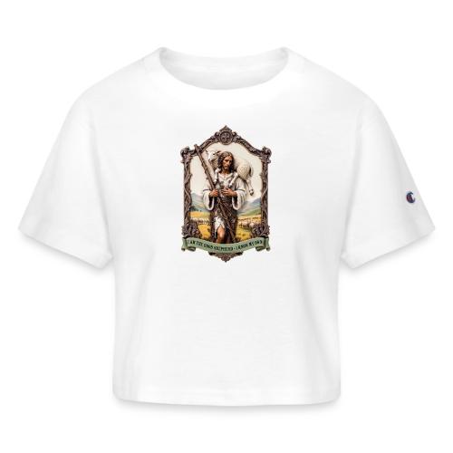 I Am The Good Shepherd T Shirt, Christian Gift - Champion Women’s Cropped T-Shirt