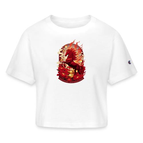 Year of the Horse Ascent T Shirt, Lunar New Year - Champion Women’s Cropped T-Shirt