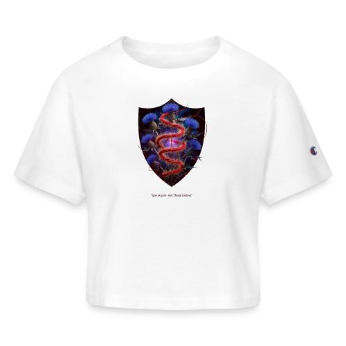 Women’s Day Crimson Thread Matriarch T Shirt, Gift - Champion Women’s Cropped T-Shirt