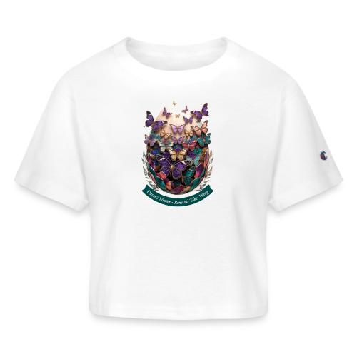 Easter Dawn's Flutter Butterfly T Shirt, Gift - Champion Women’s Cropped T-Shirt