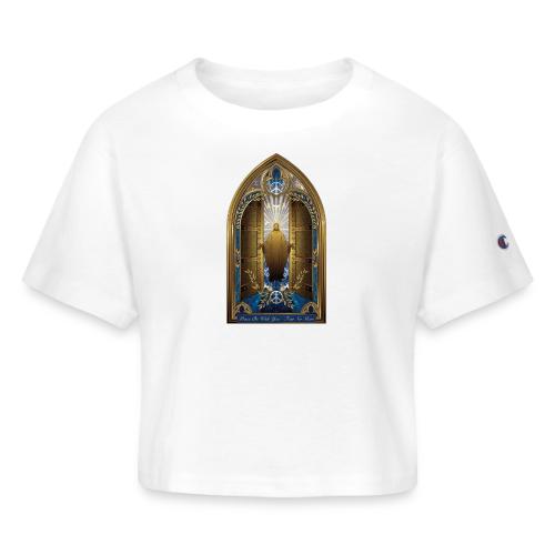 Easter Peace Be With You Locked Doors T Shirt,Gift - Champion Women’s Cropped T-Shirt