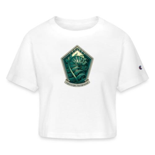 Easter Unfurl in Light Fern T Shirt, Spring Gift - Champion Women’s Cropped T-Shirt