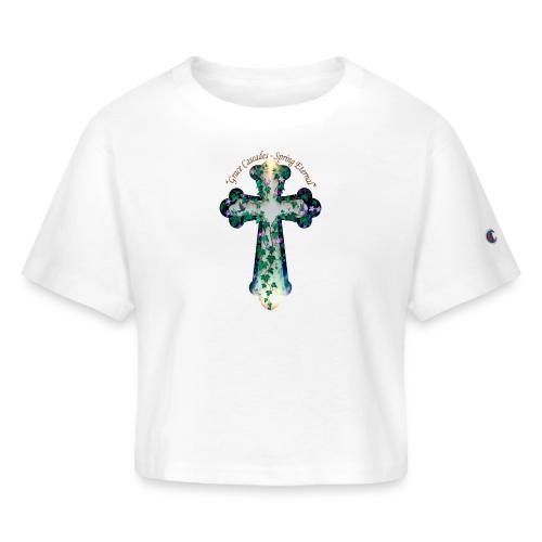 Easter Grace Cascades Eternal T Shirt, Mercy Gift - Champion Women’s Cropped T-Shirt