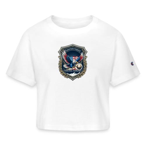 USA Eagle Vanguard T-Shirt,American Flag PrideGift - Champion Women’s Cropped T-Shirt