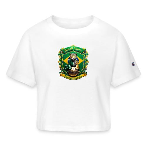 Brazil Jaguar Glory Tee, Brazilian Pride Gift - Champion Women’s Cropped T-Shirt