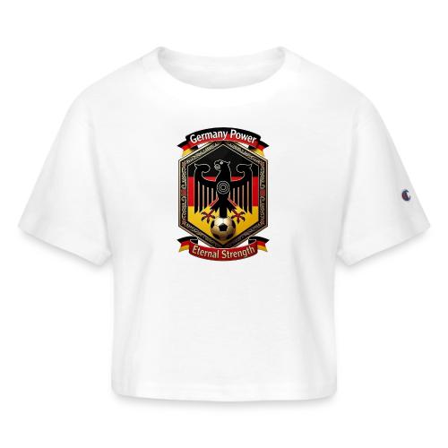 Germany Eagle Power T-Shirt, Flag Pride Gift - Champion Women’s Cropped T-Shirt