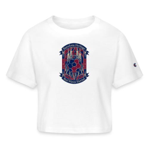 Barcelona Red Heritage T Shirt, Barsa fan Gift - Champion Women’s Cropped T-Shirt