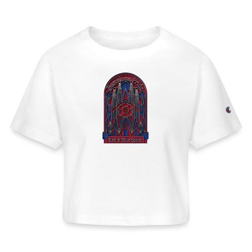 Barcelona Scarlet Pride T Shirt, Vibrant City Gift - Champion Women’s Cropped T-Shirt