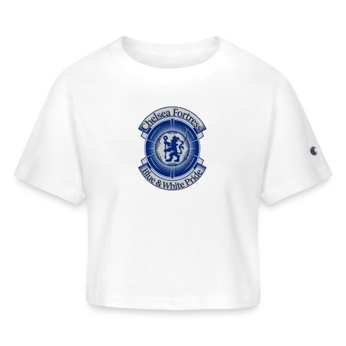 Chelsea Fortress T Shirt, Soccer City Pride Gift - Champion Women’s Cropped T-Shirt