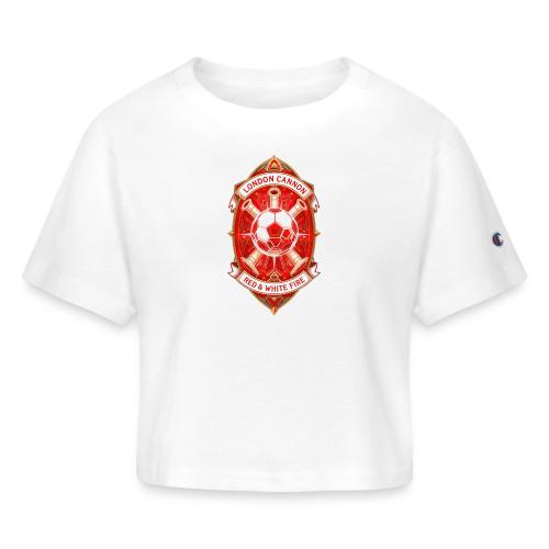 Red London Cannon T Shirt,Football City Pride Gift - Champion Women’s Cropped T-Shirt