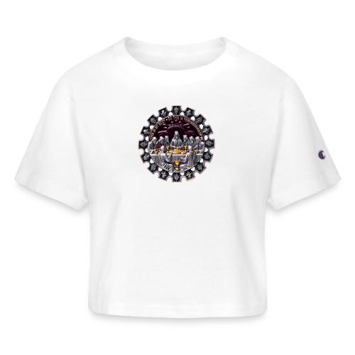 Last Supper Communion T Shirt, Faith Gift - Champion Women’s Cropped T-Shirt