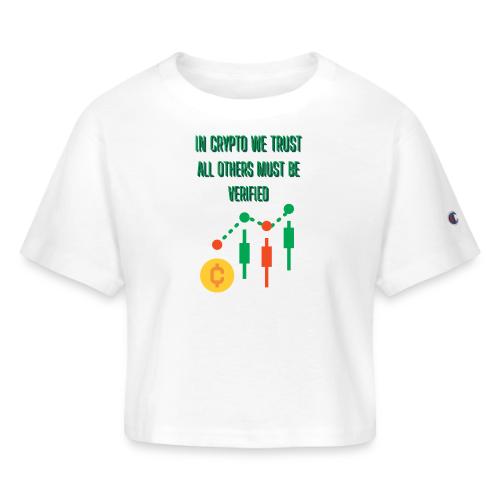 Sarcastic Bitcoin Investor T-shirt - Champion Women’s Cropped T-Shirt