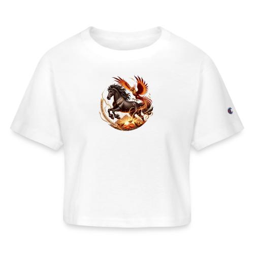 Year of the Horse Phoenix T Shirt, Lunar NY Gift - Champion Women’s Cropped T-Shirt