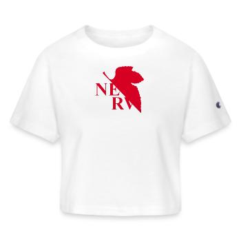 New Design Neon Genesis Evangelion Nerv - Champion Women’s Cropped T-Shirt - white - Front - Willow (175cm)