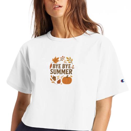Bye Bye Summer - Champion Women’s Cropped T-Shirt