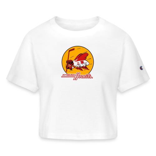 Hornets FUll_on red - Champion Women’s Cropped T-Shirt