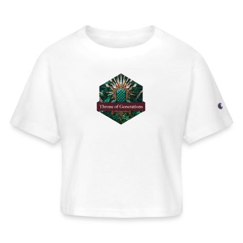 Women’s Day Vine Throne T Shirt, Gift for Grandma - Champion Women’s Cropped T-Shirt