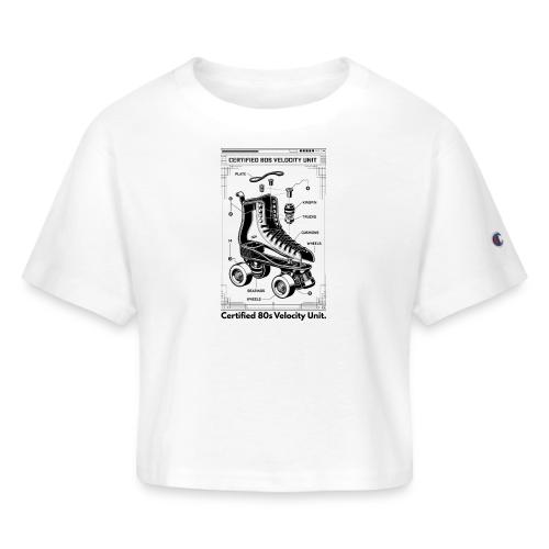 Retro Roller Skate T-Shirt - Champion Women’s Cropped T-Shirt