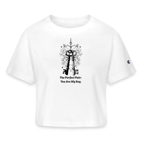 Valentine love keys - Champion Women’s Cropped T-Shirt
