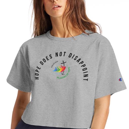 pilgrims of hope 2025 logo hope - Champion Women’s Cropped T-Shirt