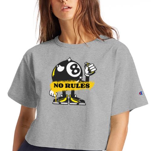 No Rules 8 Ball - Champion Women’s Cropped T-Shirt