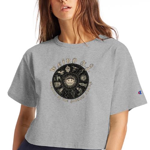 Weird NJ – Zodiac of the Garden State - Champion Women’s Cropped T-Shirt