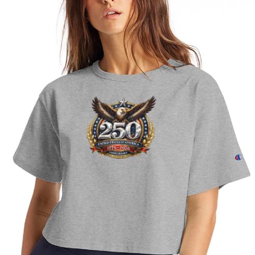 American Eagle USA 250th Anniversary 1776–2026 - Champion Women’s Cropped T-Shirt