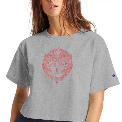 DemBoyz Logomark (Red Edition) - Champion Women’s Cropped T-Shirt