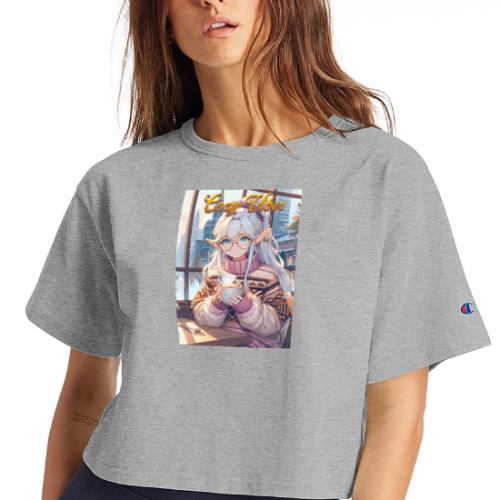 Cozy Cafe Vibes - Champion Women’s Cropped T-Shirt
