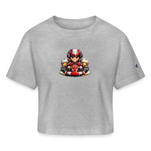 Carcadelogoracerfront - Champion Women’s Cropped T-Shirt