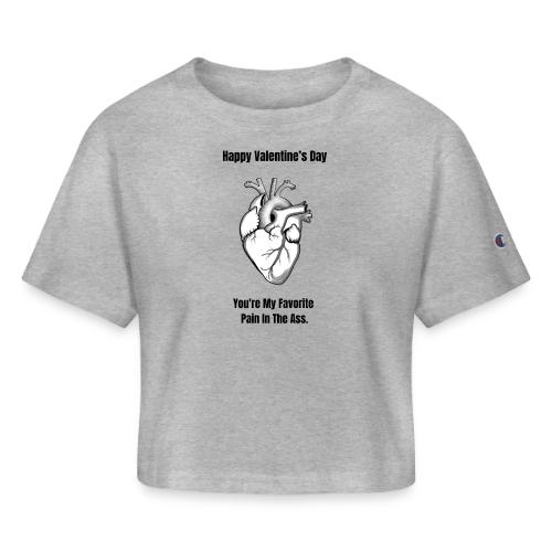 I'm Glad I Swiped Right T-Shirt | Funny Valentine - Champion Women’s Cropped T-Shirt