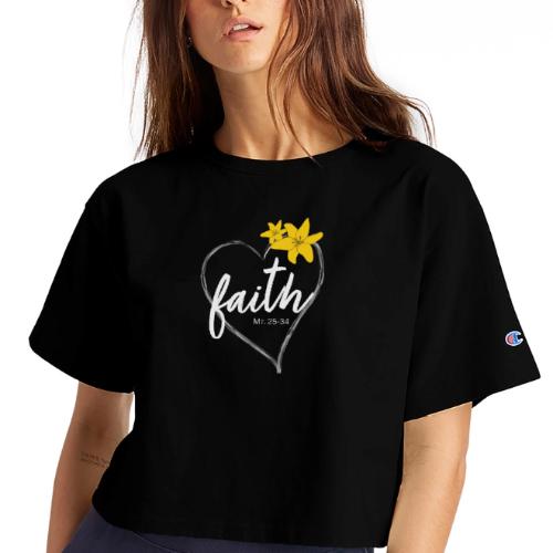 Lilles Faith Apparel Accessories Brand Design - Champion Women’s Cropped T-Shirt