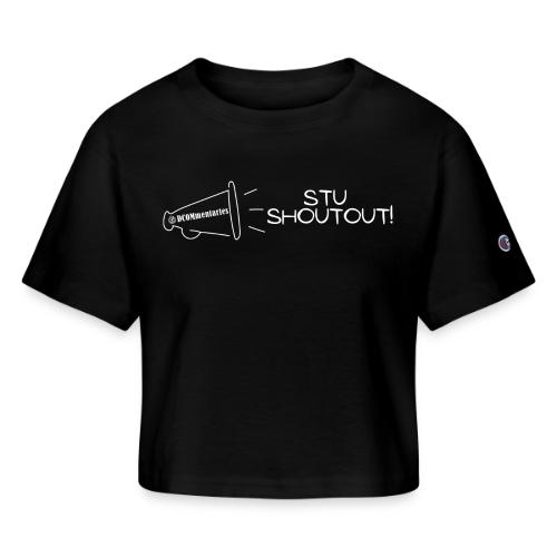 DCOMmentaries Stu Shoutout (White) - Champion Women’s Cropped T-Shirt