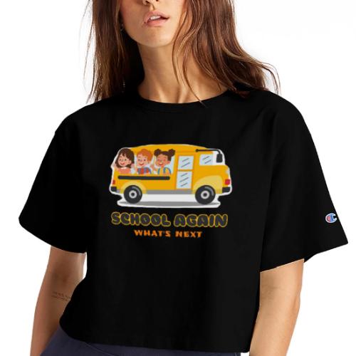 first day of school outfit- school again - Champion Women’s Cropped T-Shirt
