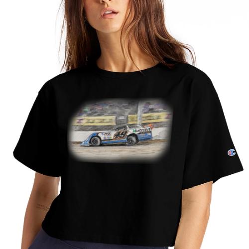 Johnathan Davenport's #49 B - Champion Women’s Cropped T-Shirt