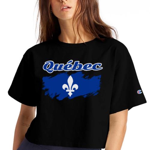 La fête nationale du Québec - Champion Women’s Cropped T-Shirt