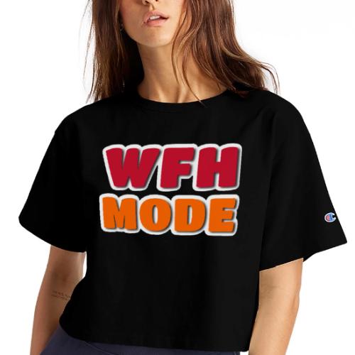 WFH Mode Remote Work Lifestyle Design - Champion Women’s Cropped T-Shirt